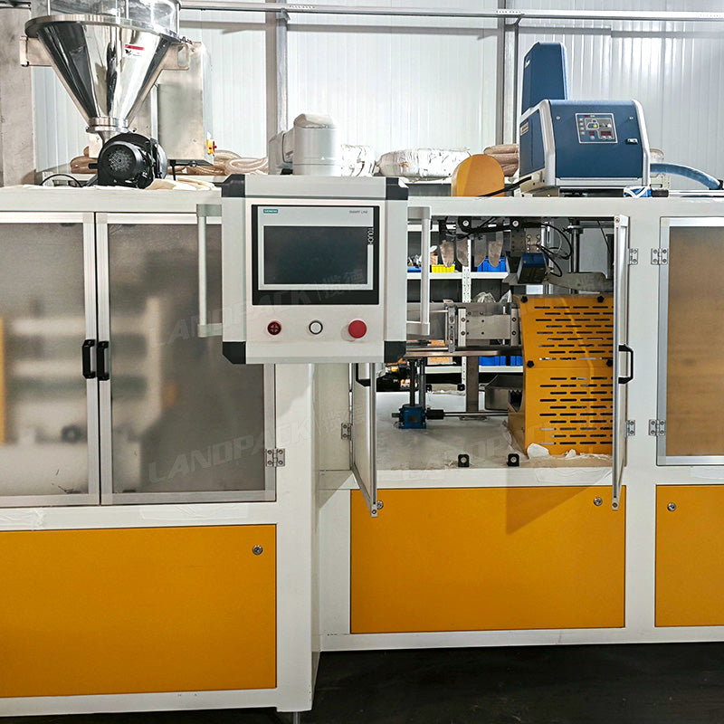 Automatic Flour Powder Premade Block Bottom Pouch Packing Shrinking Machine