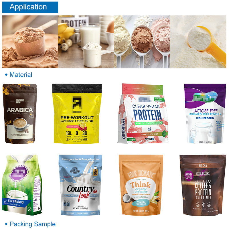 Fully Automatic Milk Powder Rotary Filling Doypack Machine Line