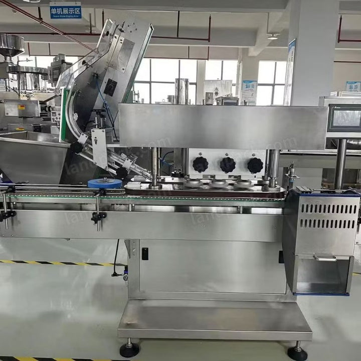 High-Precision Pharma Tablet Pill Counting Filling Capping Labeling Machine Line