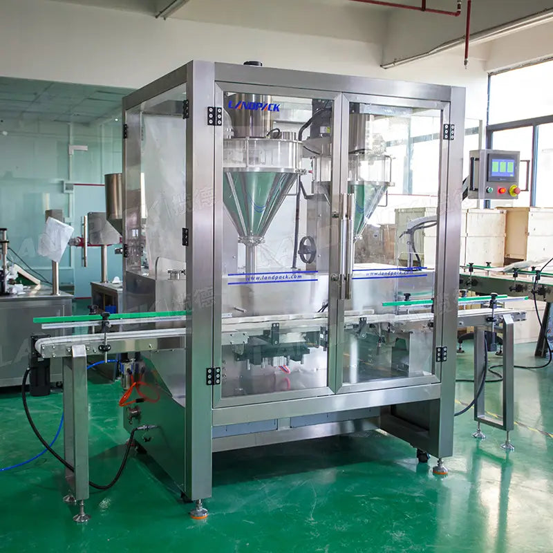 Automatic Powder Filling Machine with Double-Head Screw Feeding