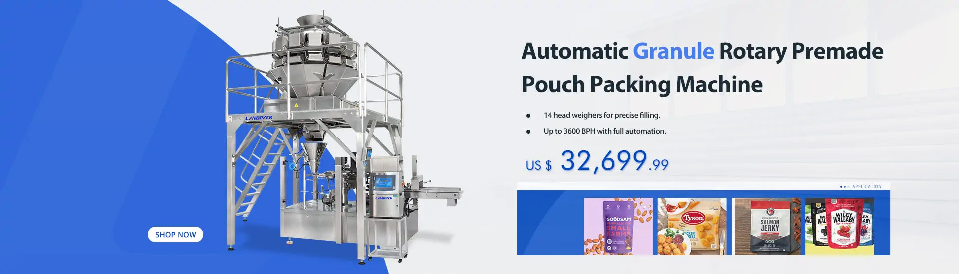 premade pouch fill and seal machine