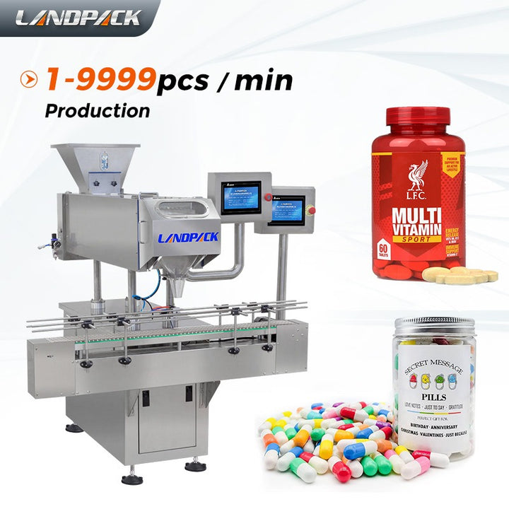 High Accuracy Gel Tablet Capsule Counting Bottling Filling Machine