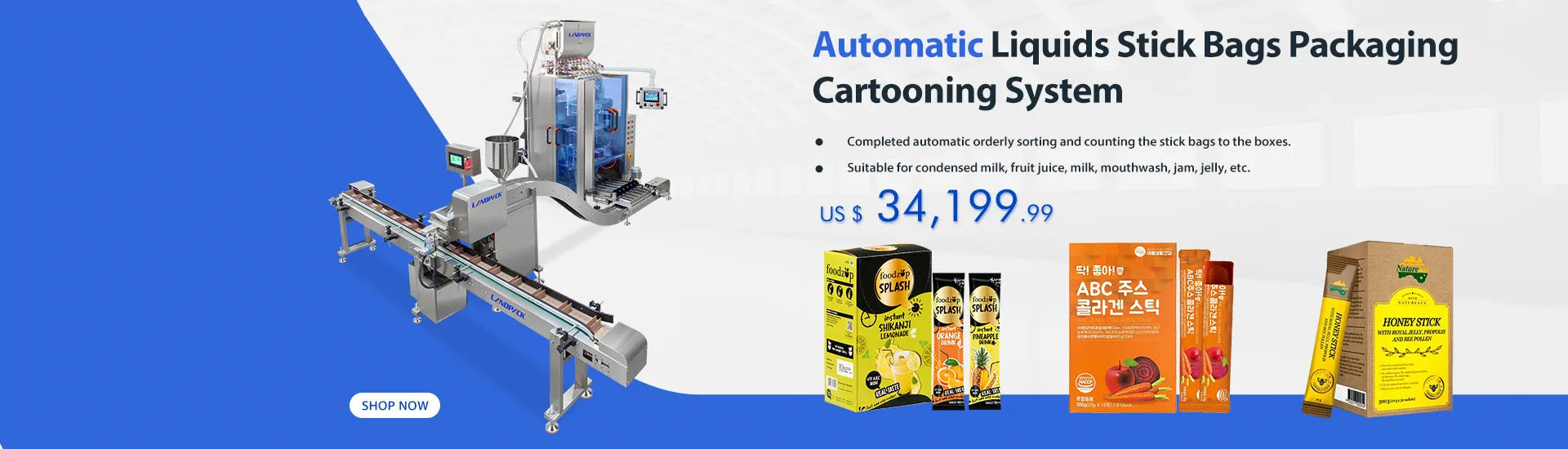 multi track packing machine