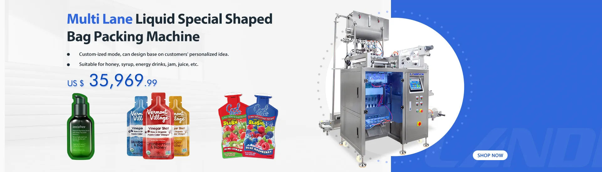 multi track packing machine