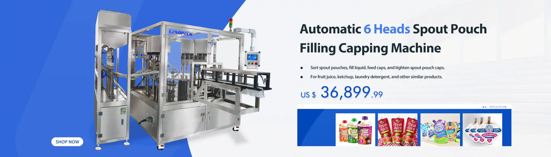 spout pouch filling and capping machine
