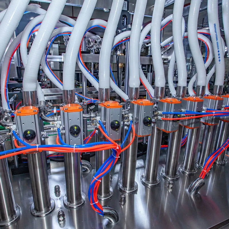Automatic Vinegar Bottle Filling Machine 10 Heads Piston Pump Soy Sauce Filler