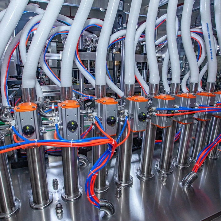 Automatic Vinegar Bottle Filling Machine 10 Heads Piston Pump Soy Sauce Filler