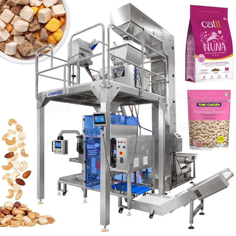 Fully Automatic Granule Stand-up Pouch Mini Doypack Filling Packing Machine