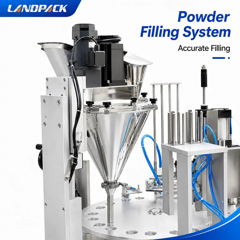 Fully Automatic Compact Rotary Nespresso Coffee Capsule Filling and Sealing Machine