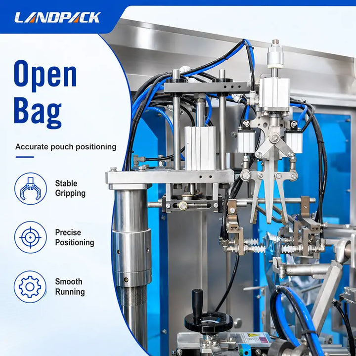 Automatic Rotary Powder Premade Zipper Pouch Filling Sealing Machine with Screw Conveyor