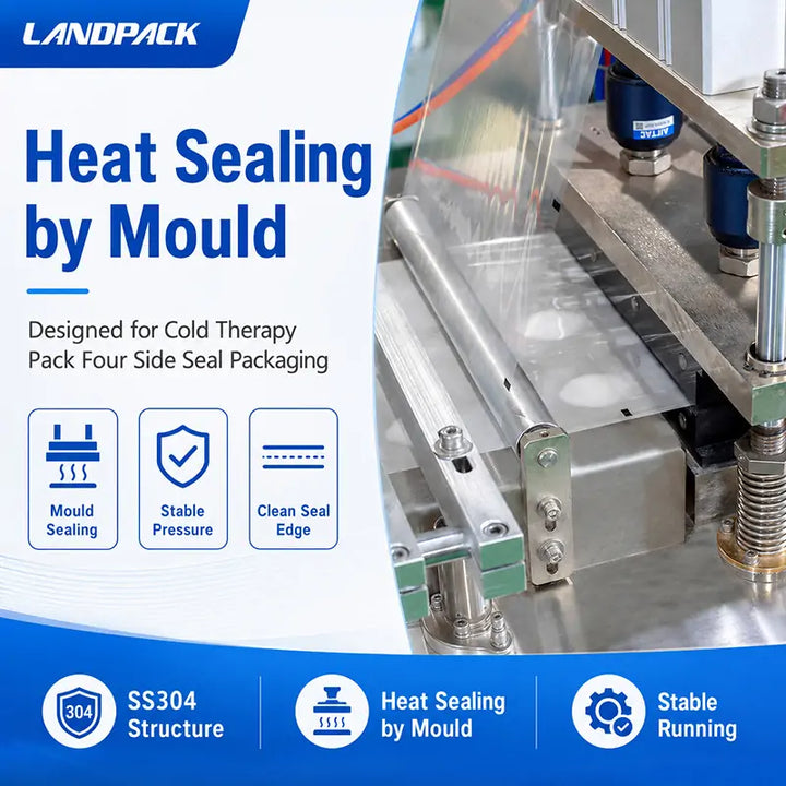 Automatic Ice Pack Four-Side Seal Bag Flow Wrapping Machine