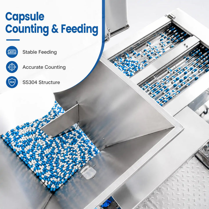 Automatic Pharmaceutical Capsule and Tablet Counting Rotary Premade Pouch Packing Machine with Checkweigher