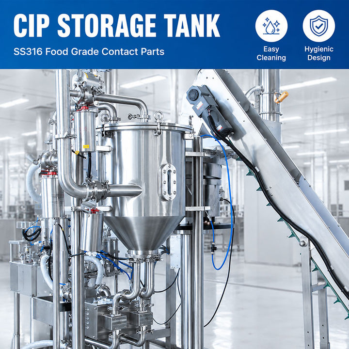 2 Heads Liquid Spout Pouch Filling Machine with Automatic CIP Cleaning Function