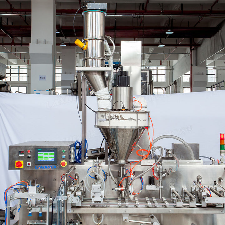 Horizontal Premade Spout Twin Pouch Filling Packing Machine （Powder + Liquid)