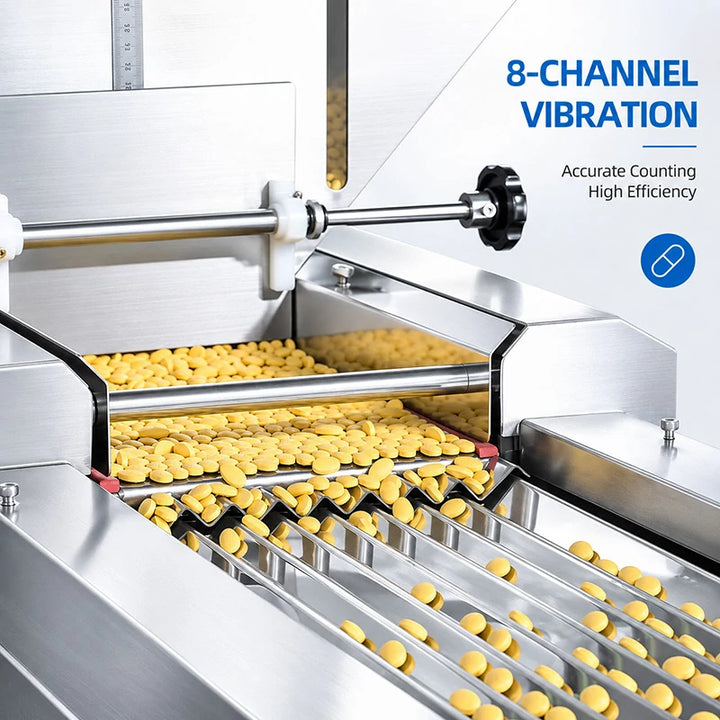 Fully Automatic Pharma Tablet Capsule Bottle Counting Filling Sealing and Labeling Packaging Line