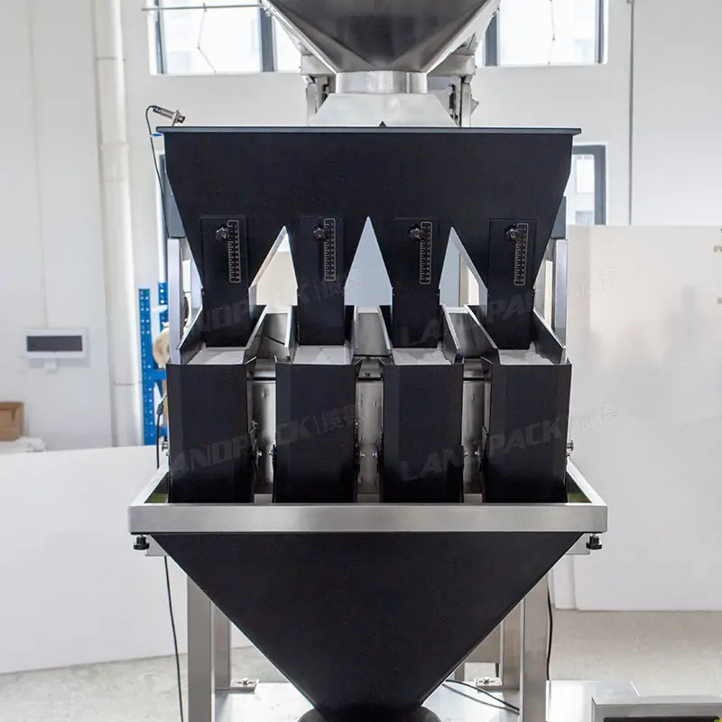 Automatic Detergent Washing Powder Vertical Gusset Bag Filling and Packing Machine with 4-Head Linear Weigher