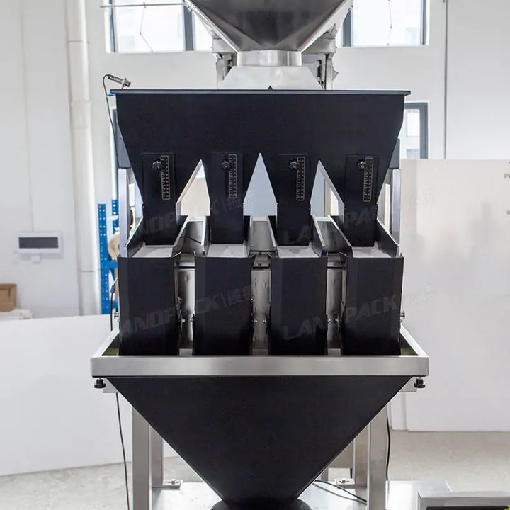 Automatic Detergent Washing Powder Vertical Gusset Bag Filling and Packing Machine with 4-Head Linear Weigher