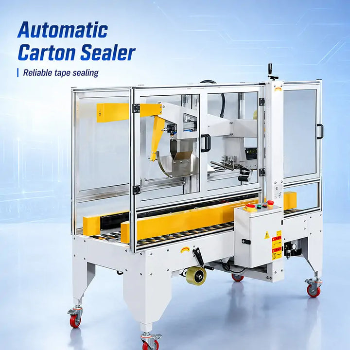 Automatic Cartoning and Case Packing System with Case Erector, Sealer and Delta Robot Palletizer