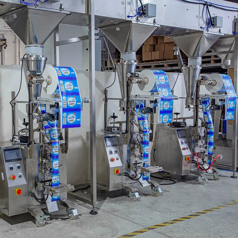 Automatic Detergent Powder Pouch Filling and Sealing Packing System with Four VFFS Machines
