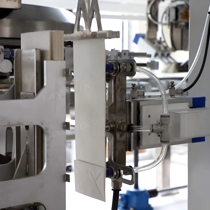 Automatic Flour Powder Premade Block Bottom Pouch Packing Shrinking Machine