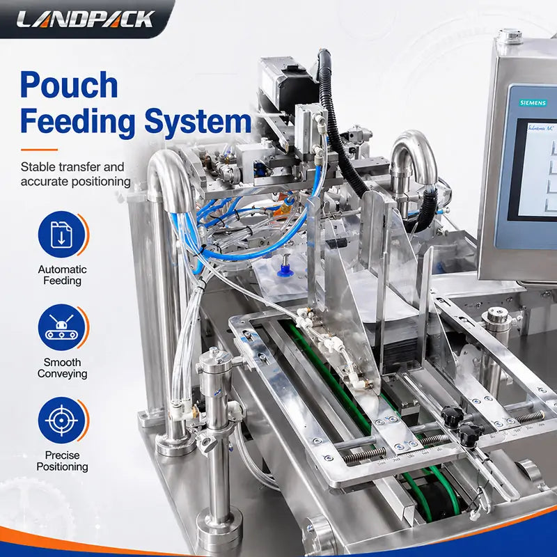 Automatic Coffee Powder M-Shape Premade Pouch Packing Machine with Auger Filler and Labeling
