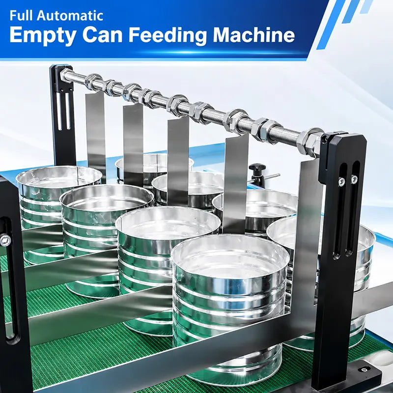 Automatic Protein Powder Can Filling Line with Vacuum Nitrogen Seaming and Laser Coding