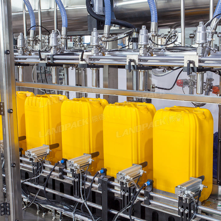 Automatic Fertilizer Liquid Filling Line | Weighing Filling Capping Labeling Machine