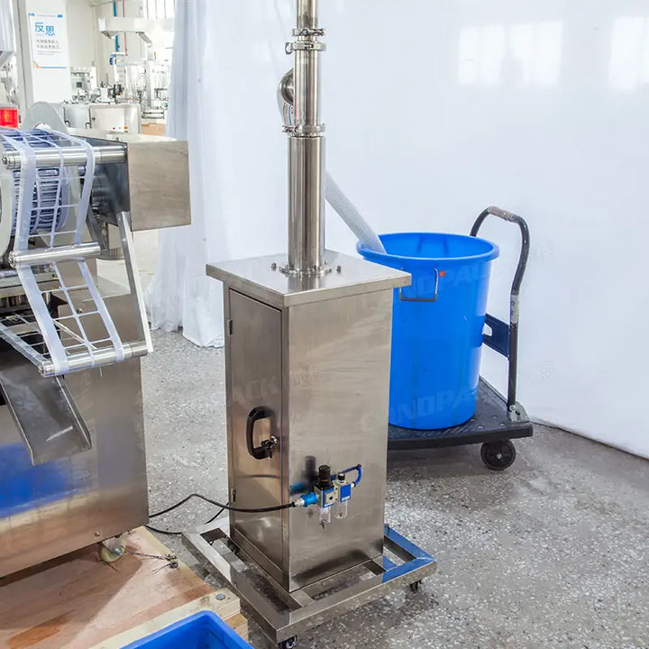 Automatic Double-Head Chocolate Cream Sauce Blister Filling and Sealing Machine with Heated Stirring Hopper