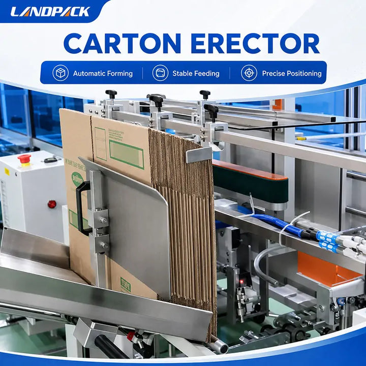 Automatic Bottle and Can Drop-Type Case Packing and Sealing Line for End-of-Line Packaging