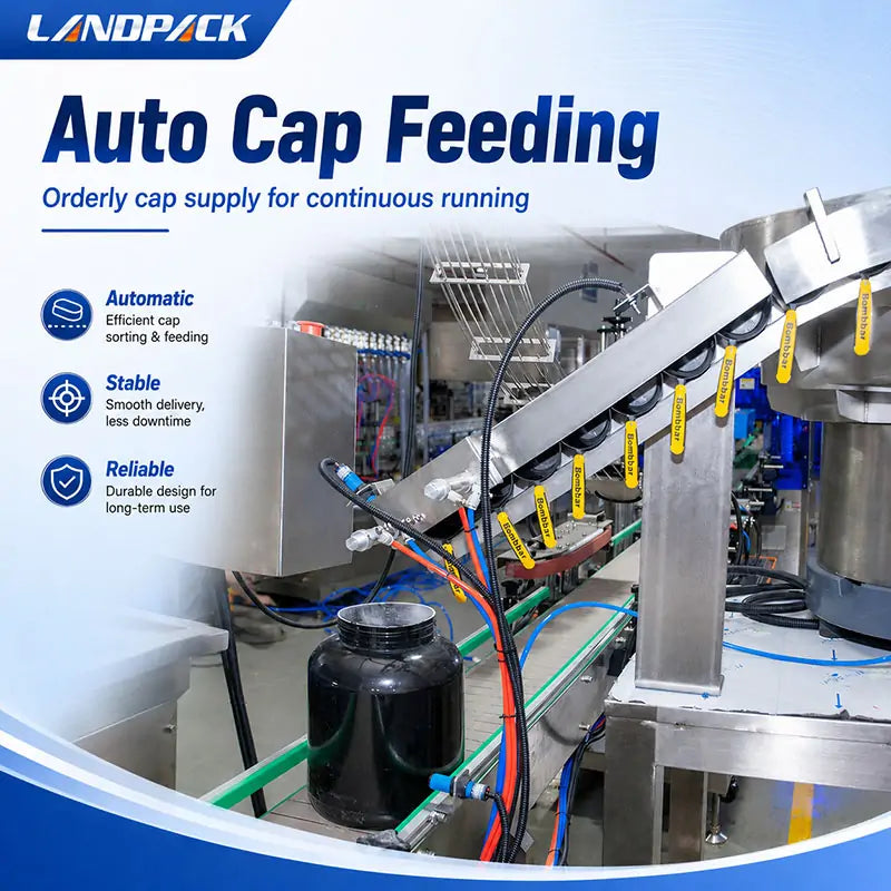 Automatic Green Tea Powder Filling Capping Labeling Machine Bottling Line