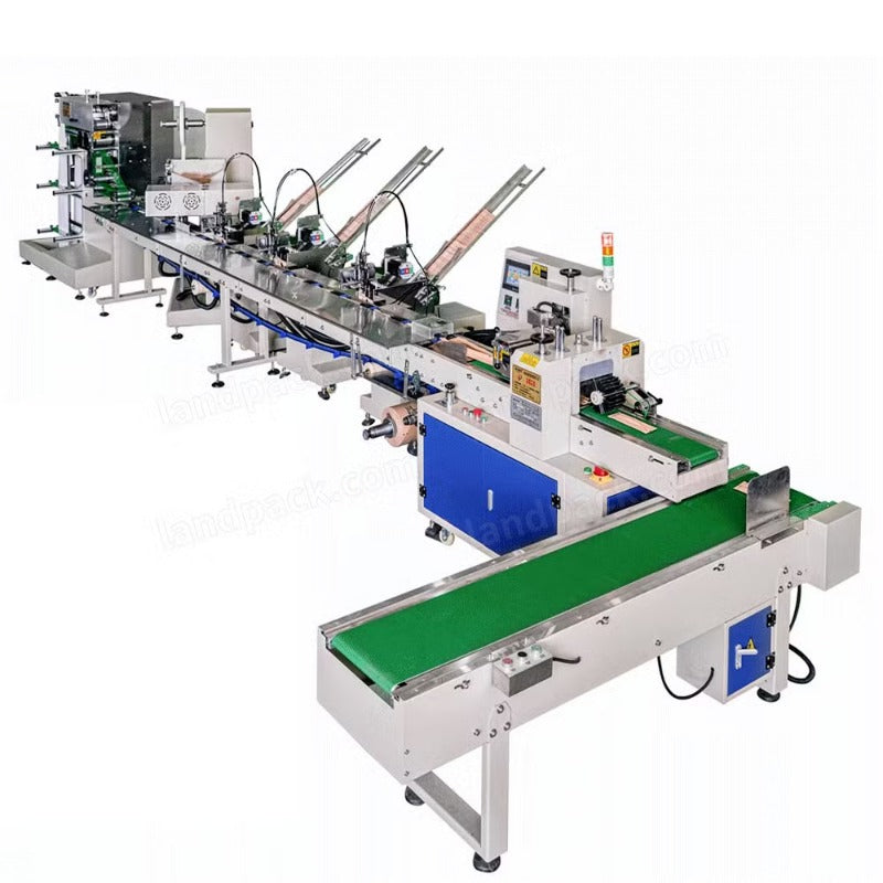 Automatic Disposable Cutlery Set Packing Machine | Napkin Spoon Fork Knife Toothpick Packaging Machine