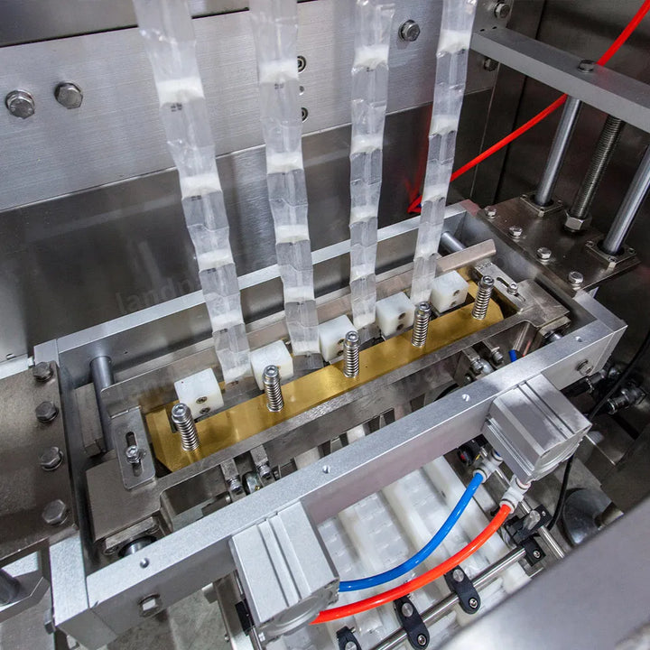 Automatic 4 Lanes Pharma Medical Powder Stick Pack Packing Machine Line