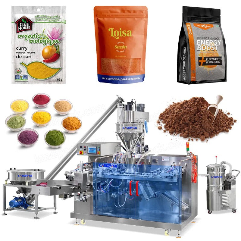 Horizontal Automatic M Shape Pouch Doypack Powder Packing Machine