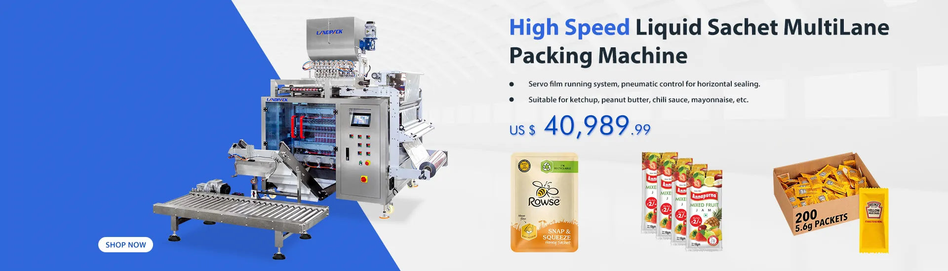multi track packing machine