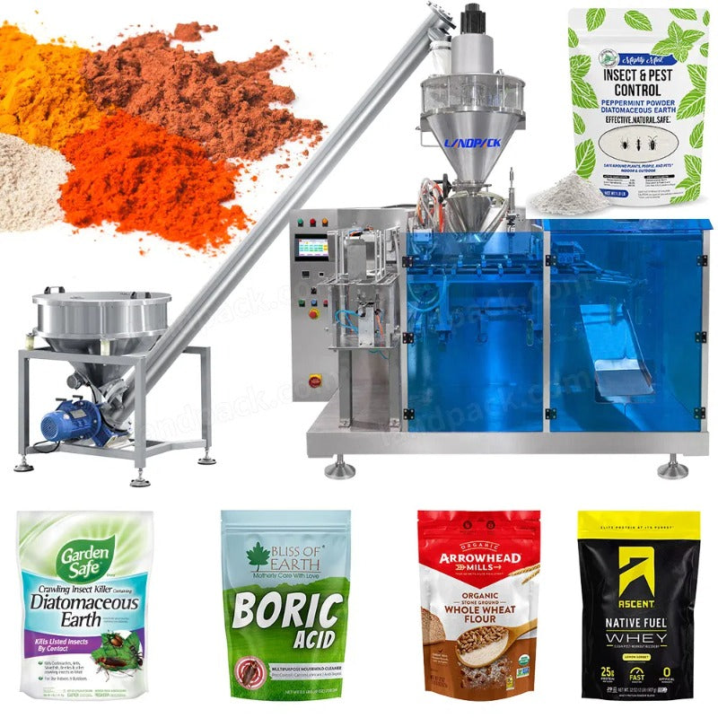 Horizontal Doypack Stand Up Pouch Powder Filling Sealing Packing Machine