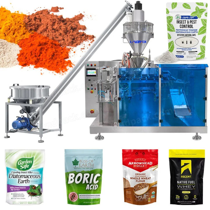 Horizontal Doypack Stand Up Pouch Powder Filling Sealing Packing Machine