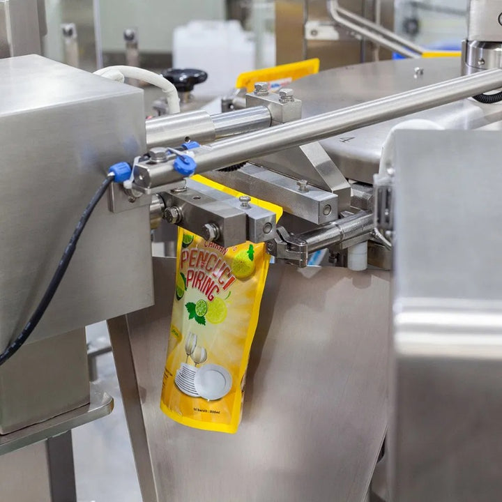 Fully Automatic Shampoo Rotary Premade Doypack Spout Pouch Filling Packing Machine