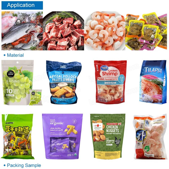 Multifunction Frozen Food Rotary Premade M Shape Pouch Packing Machine