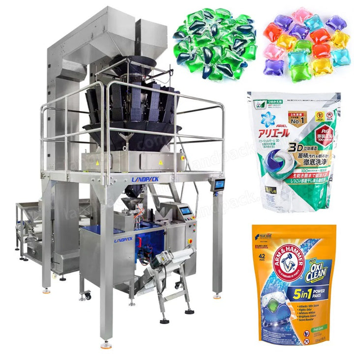 Automatic Mixture Laundry Detergent Pods Premade Zipper Pouch Mini Doypack Packing Machine