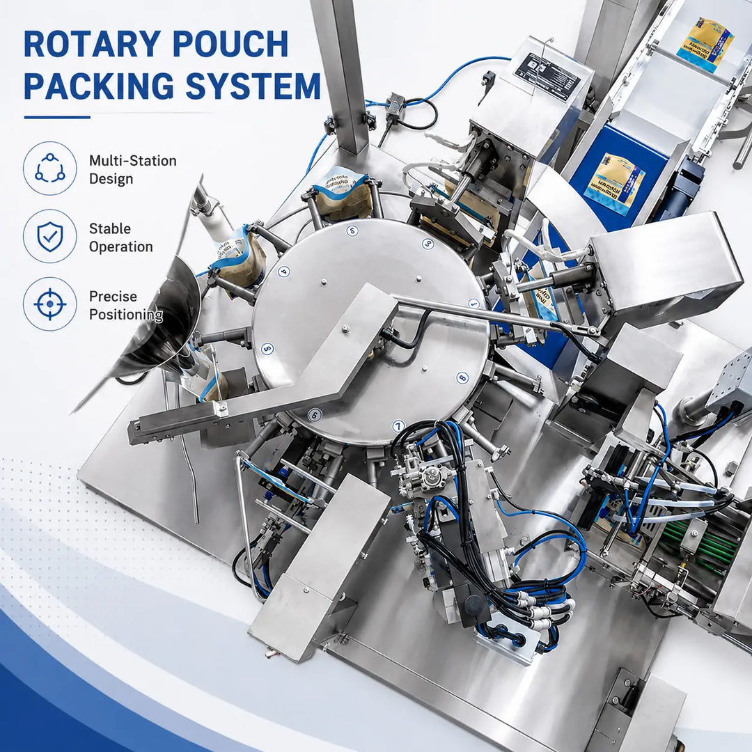Automatic Pharmaceutical Capsule and Tablet Counting Rotary Premade Pouch Packing Machine with Checkweigher