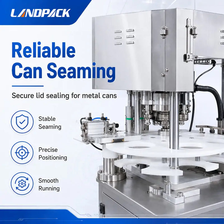 Automatic Milk Powder Cans Filling Seaming and Labeling Machine Line