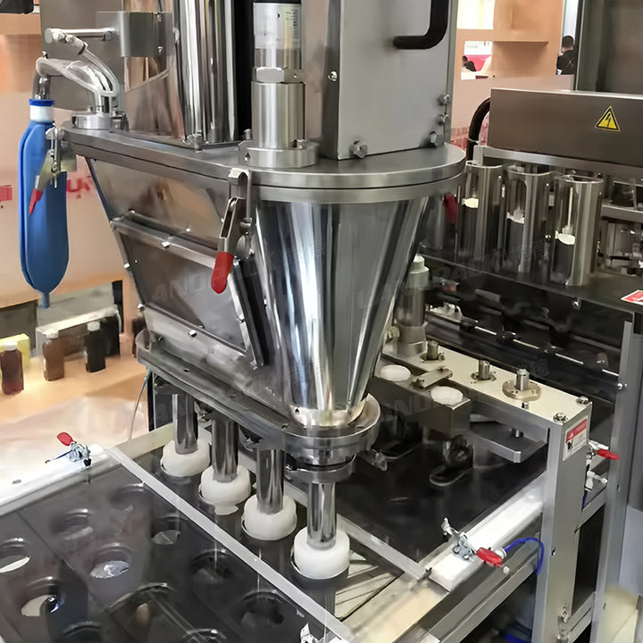 Fully Automatic Cup Filler Sealer Matcha Tea Powder Filling and Sealing Machine