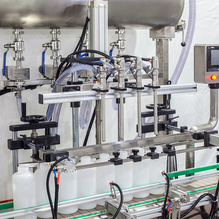 Automatic 4 Heads Gear Pump Liquid Plastic Bottle Filling Machine