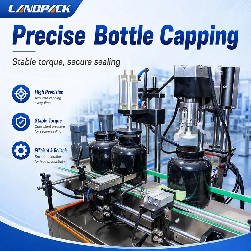 Automatic Green Tea Powder Filling Capping Labeling Machine Bottling Line