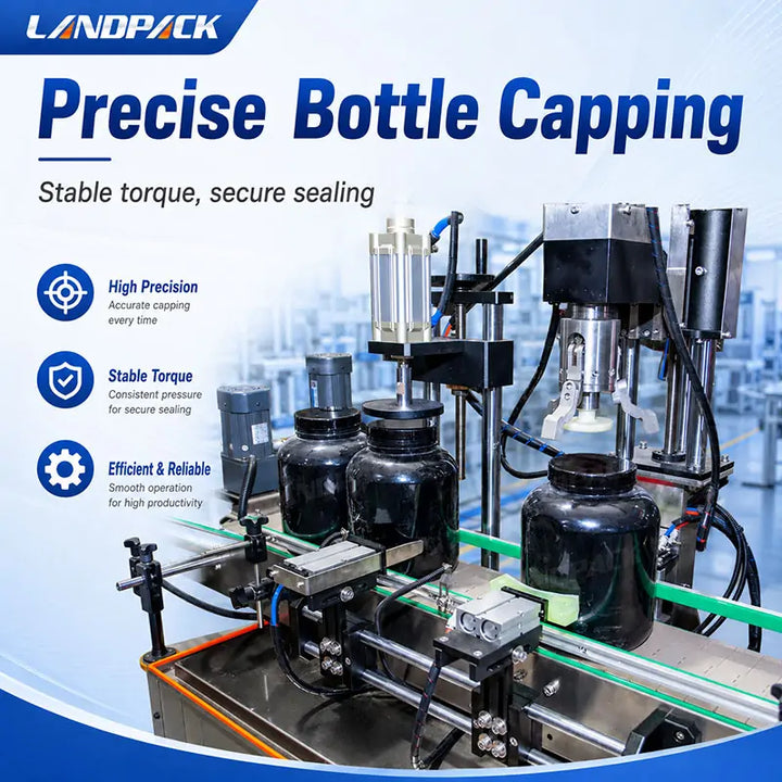 Automatic Green Tea Powder Filling Capping Labeling Machine Bottling Line