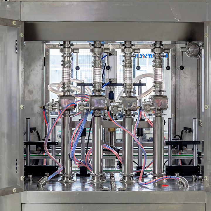 Full Automatic Mayonnaise Bottle/Jar Filling Capping And Labeling Line