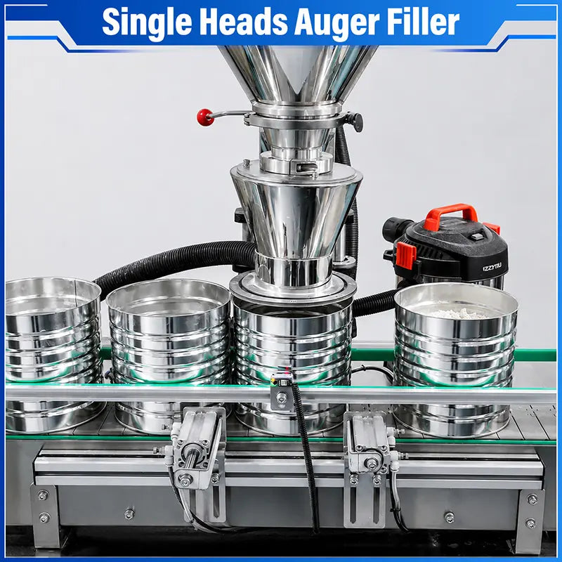 Automatic Protein Powder Can Filling Line with Vacuum Nitrogen Seaming and Laser Coding