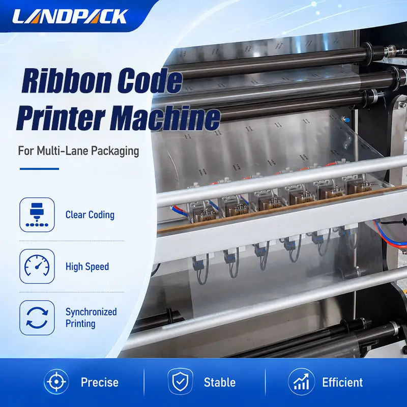 Automatic Multi Lane Ketchup Sauce Sachet Stick Filling and Packing Machine with Easy-Tear Notch and Ribbon Coder