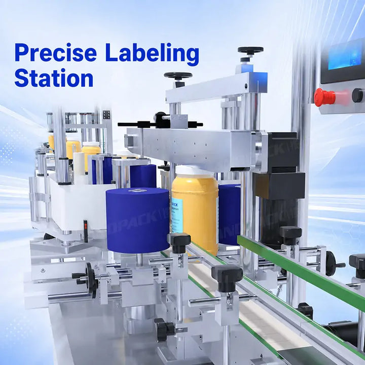 Automatic Liquid Sauce Bottle Filling Capping Labeling Line Packaging System with Case Packing and Palletizing Machine