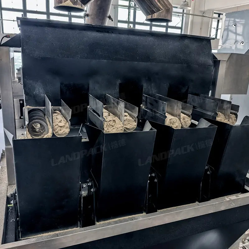 Automatic Vertical Powder Filling and Sealing Machine with Multi-Head Linear Weigher and Teflon Coating